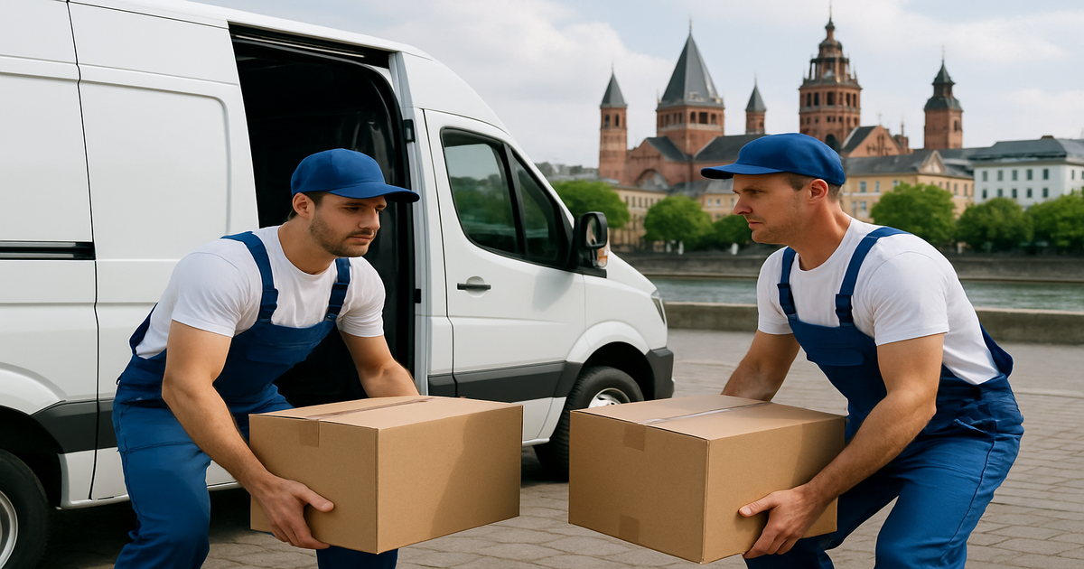 Professionelle Beiladung in Mainz – Umzugshelfer verladen Kartons